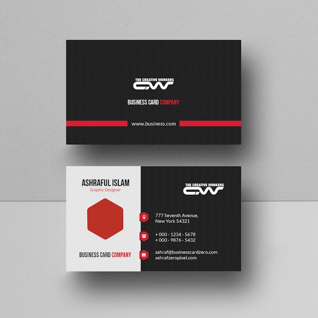 PSD creative business card