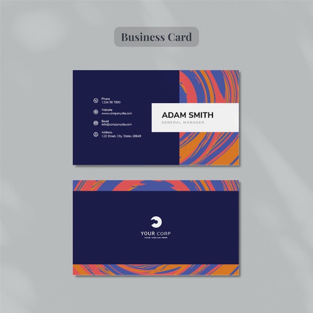 PSD creative business card