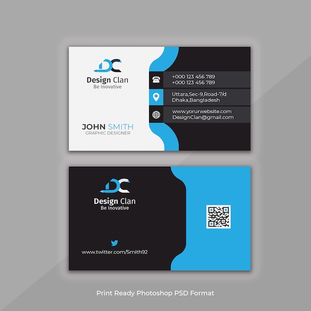 PSD creative business card