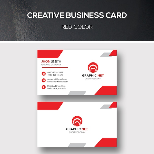 PSD creative business card