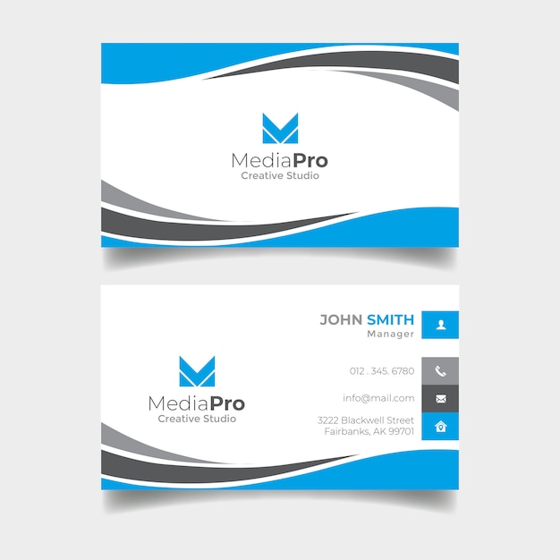 PSD creative business card