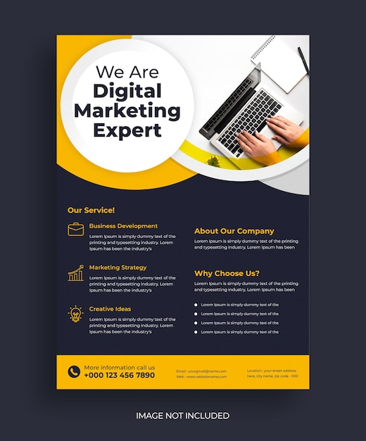 Creative business flyer design