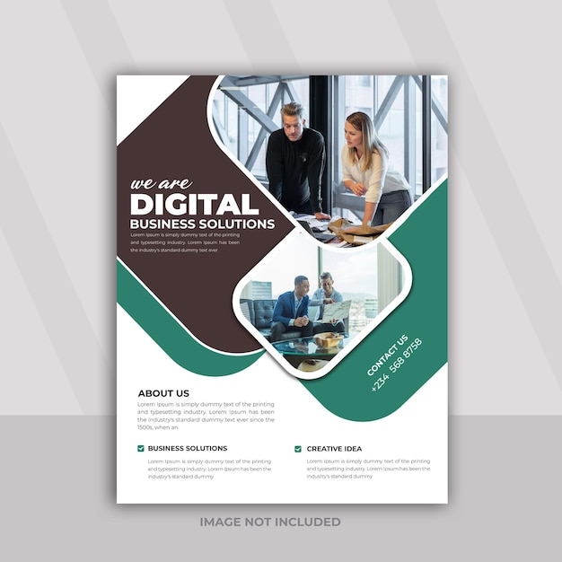 creative business flyer or poster design