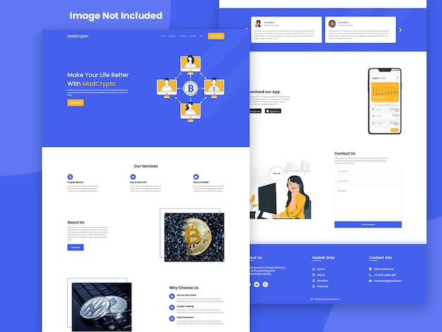 Creative business landing page