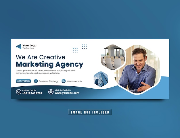 Creative business social media facebook cover banner template psd premium psd