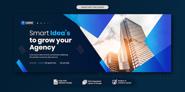 creative business social media facebook cover banner template