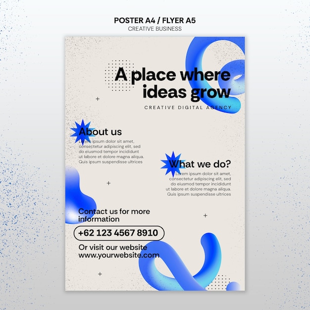 PSD creative business template design