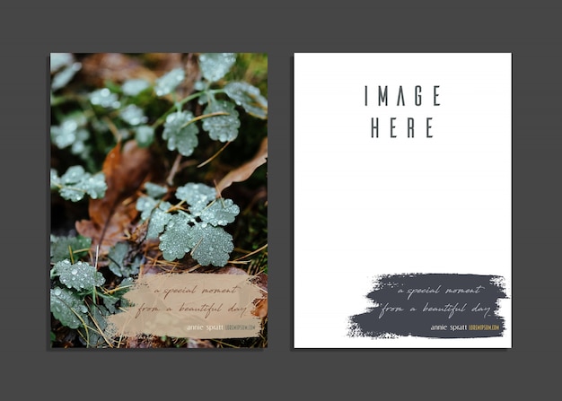 creative card with beautiful photography design