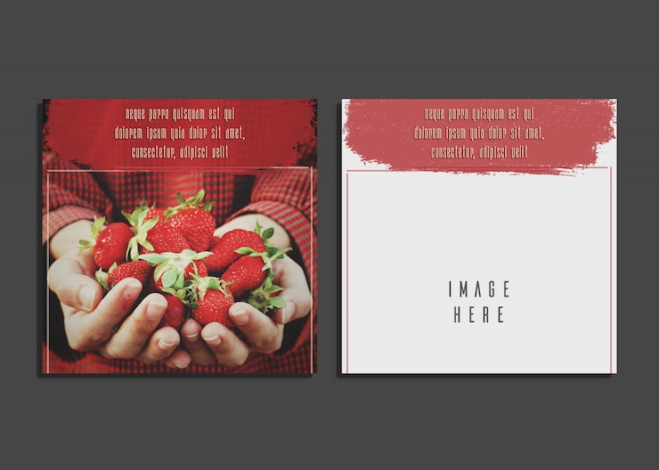 PSD creative card with beautiful photography design