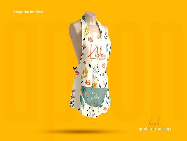 creative chef kitchen apron mockup