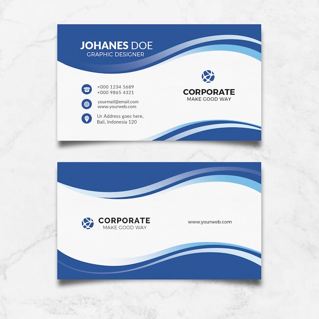 creative clean business card