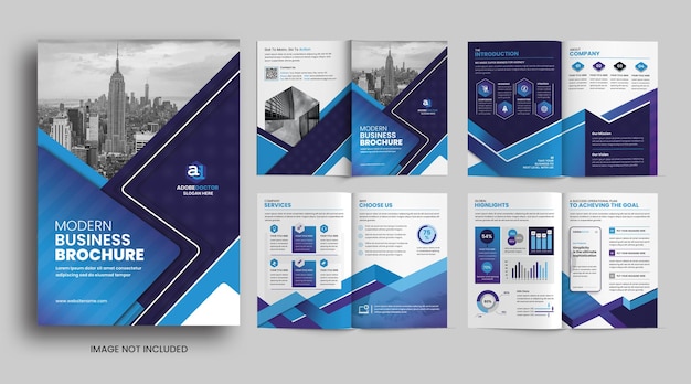 PSD creative company profile cover pages business brochure template design