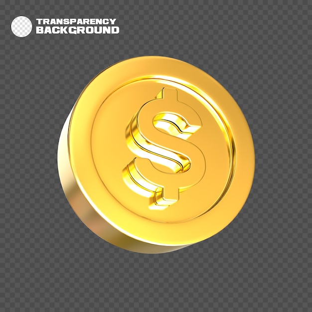 PSD creative concept 3d illustration of coin gift bitcoin
