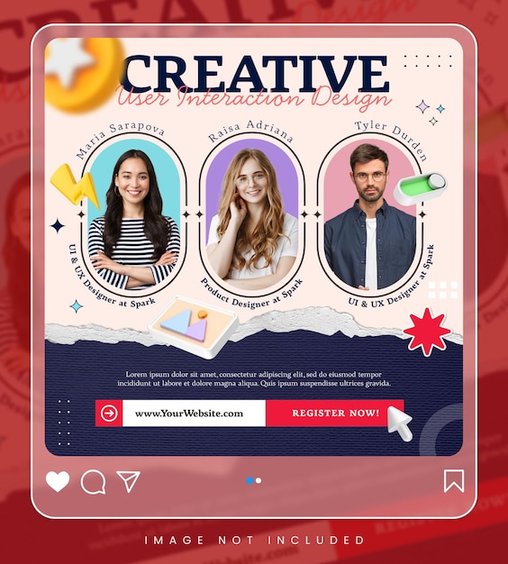 Креативная концепция цифровой маркетинг в прямом эфире вебинар и корпоративный шаблон сообщения в социальных сетях instagram