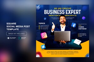 Creative concept social media instagram post for digital marketing promotion template