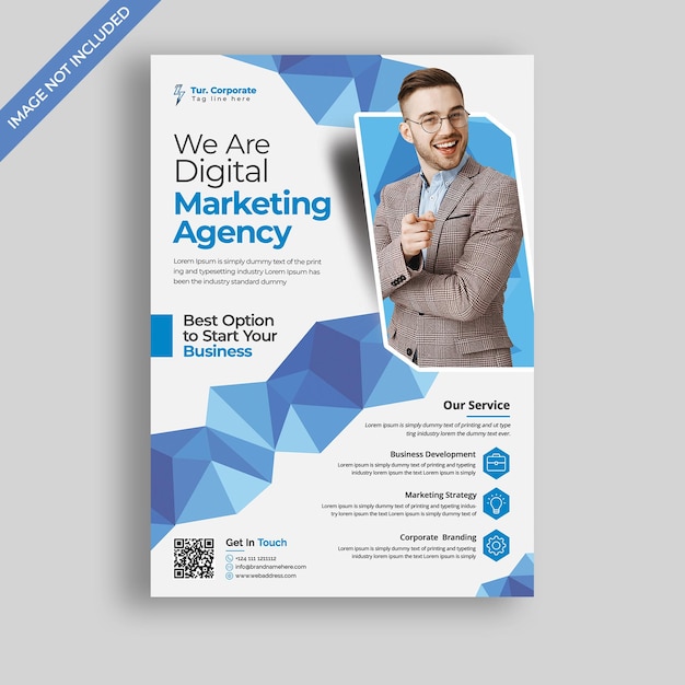 Creative Corporate business flyer template Premium Psd