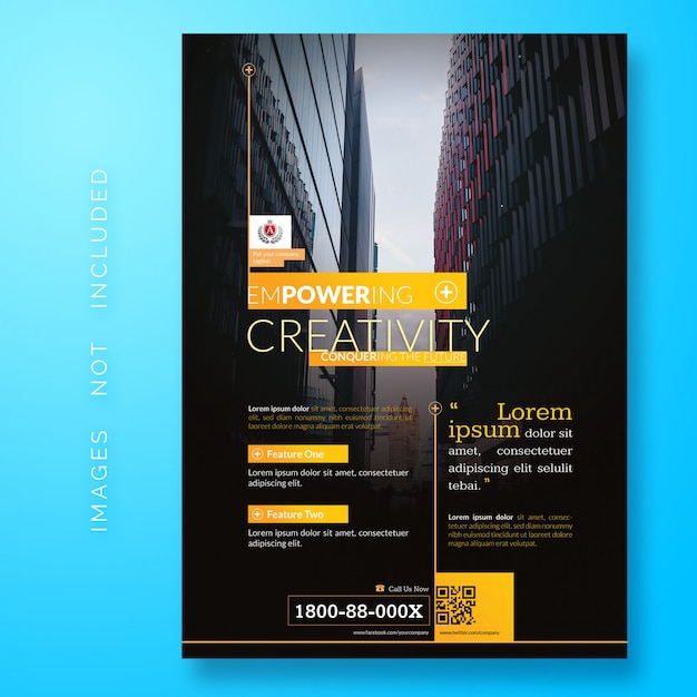 PSD creative corporate flyer