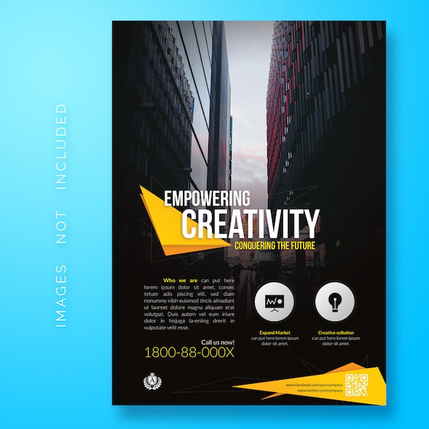 PSD creative corporate flyer