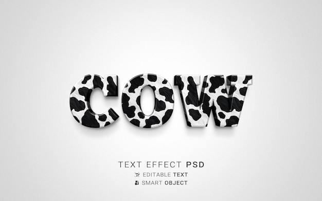 Creative cow text effect