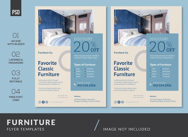 Creative Design Furniture Flyer Templates