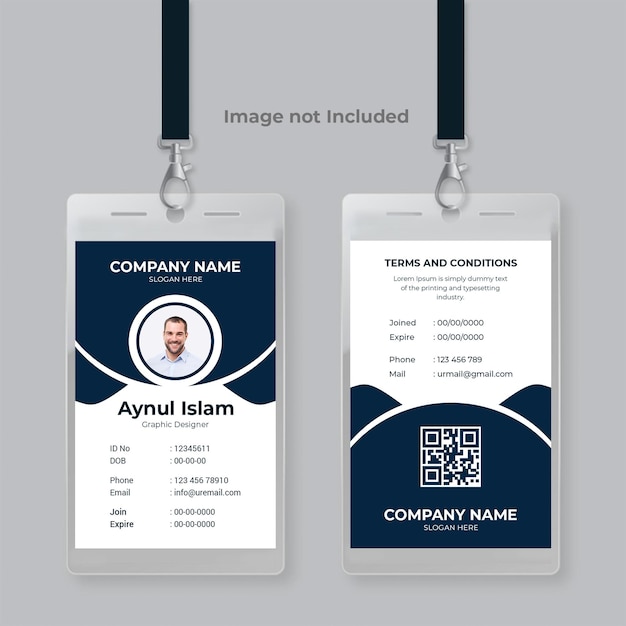 PSD creative design id card psd template