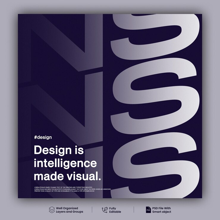 PSD creative designed poster template free psd