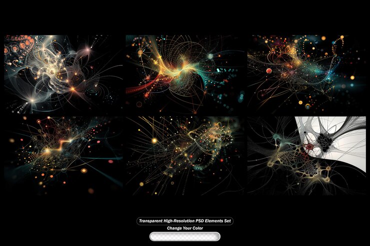 PSD creative digital backgrounds with abstract fog and cheese textures for design projects