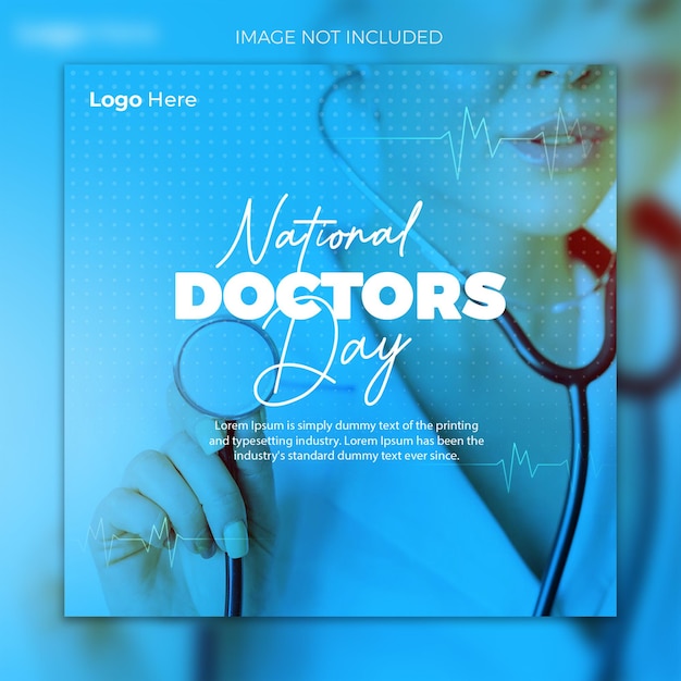 Creative doctor day post design