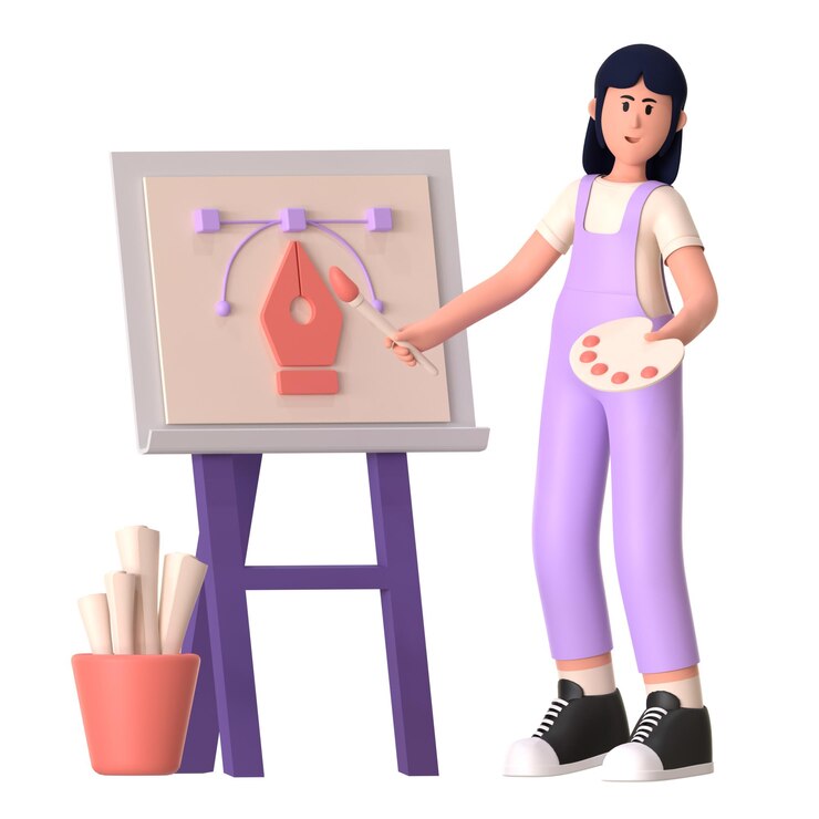 PSD креативный рисунок бизнес-агентство стартап 3d