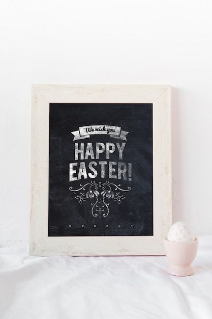 Creative easter mockup composition