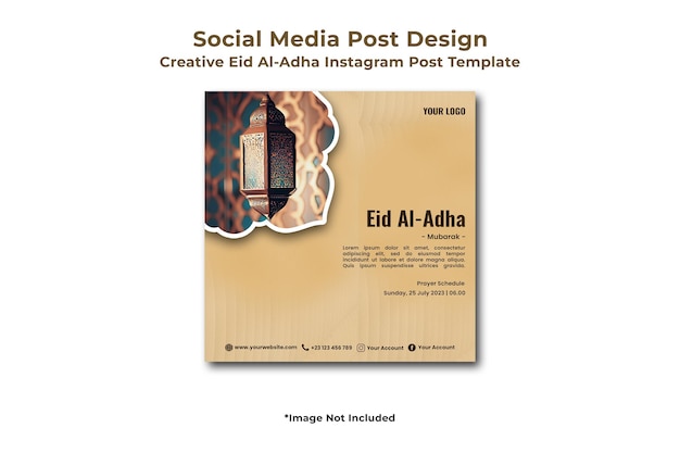 Creative Eid AlAdha Instagram Post Template
