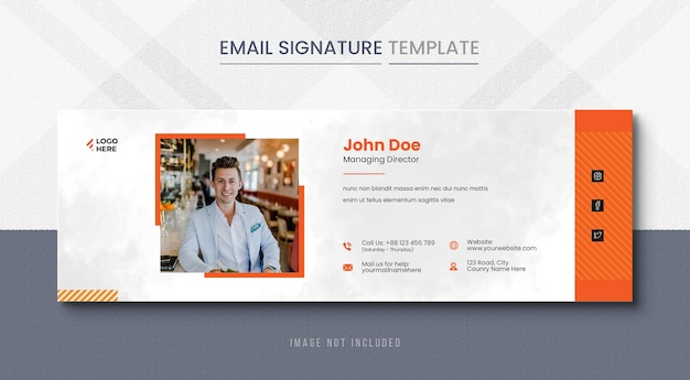 Creative email signature template design