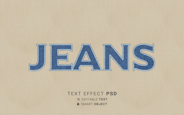 PSD creative embroidery text effect