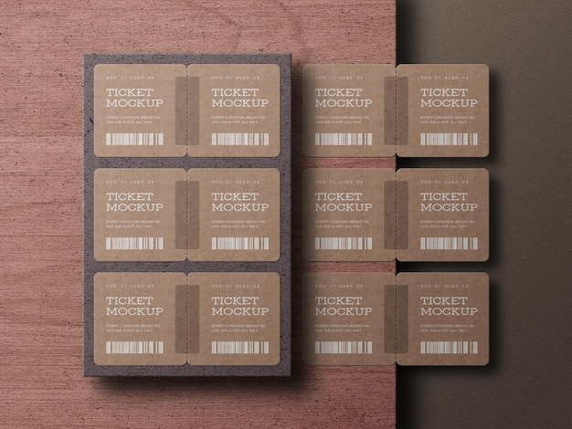 creative event ticket mockup