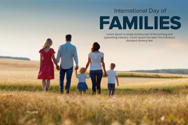 PSD creative family day template