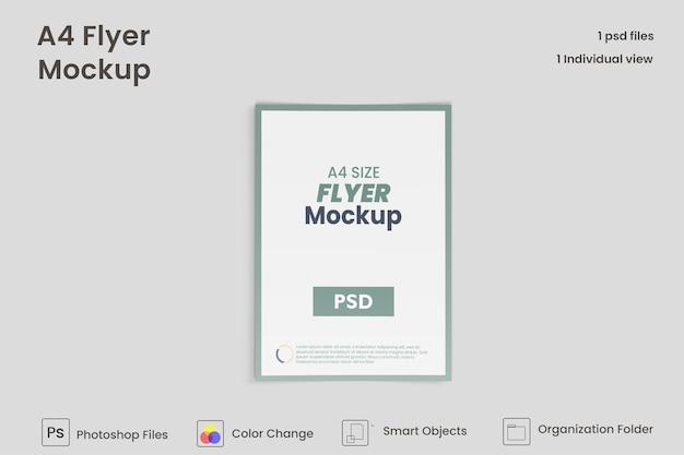 PSD mockup di volantini creativi psd premium