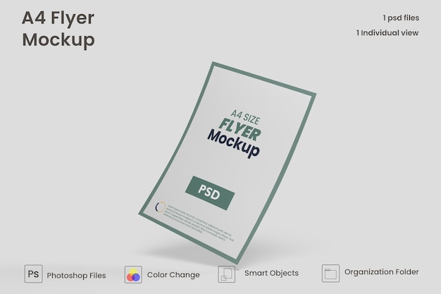 Креативный макет флаера premium psd