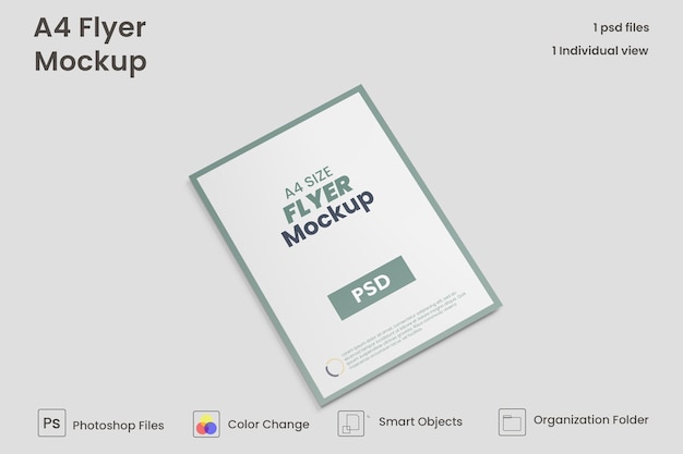 Creative flyer mockup premium psd