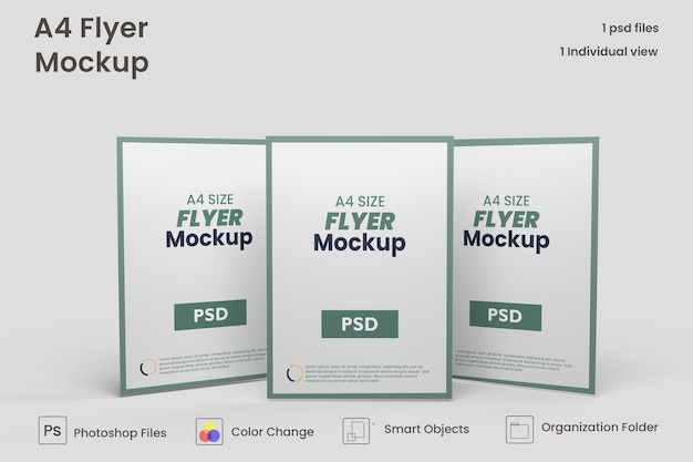 Creative flyer mockup premium psd