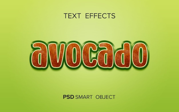 PSD creative fruit text effect