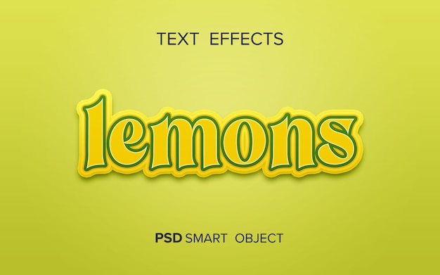 Creative fruit text effect