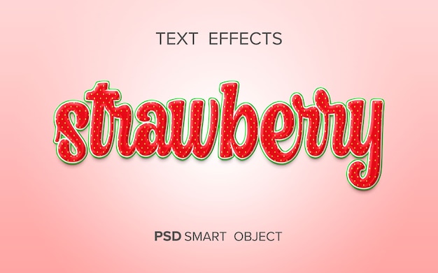 PSD creative fruit text effect