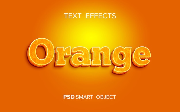 Creative fruit text effect