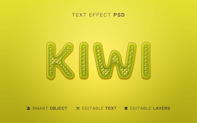 Creative fruit text effect