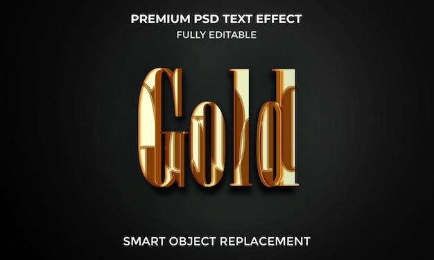 PSD クリエイティブなゴールドのテキスト効果
