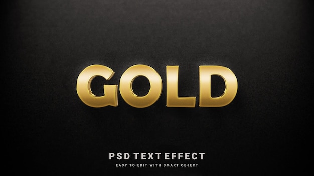 Creative golden text effect