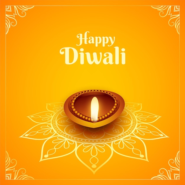 PSD creative happy diwali social media post