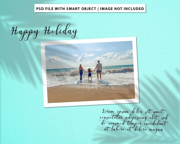 PSD creative holiday family photo collage premium psd