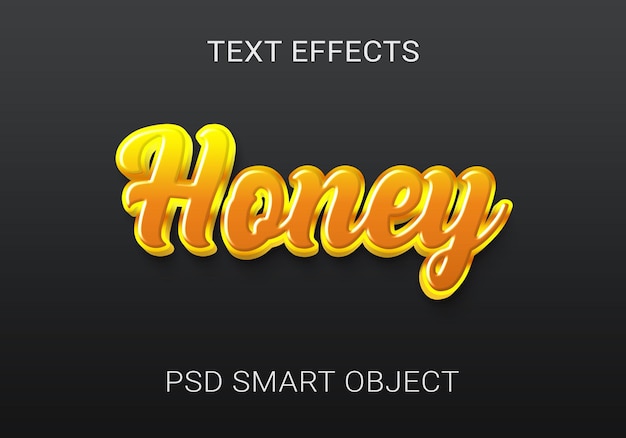 Креативные медовые текстовые эффекты