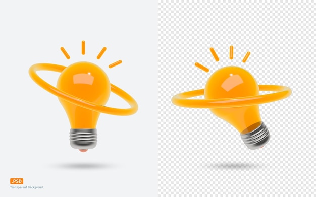 PSD creative icon for lighting bulb